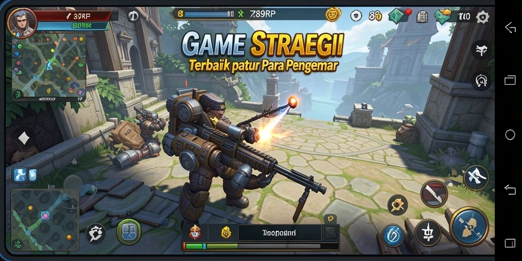 Tampilan gameplay menarik dari 789RP dengan elemen strategi.