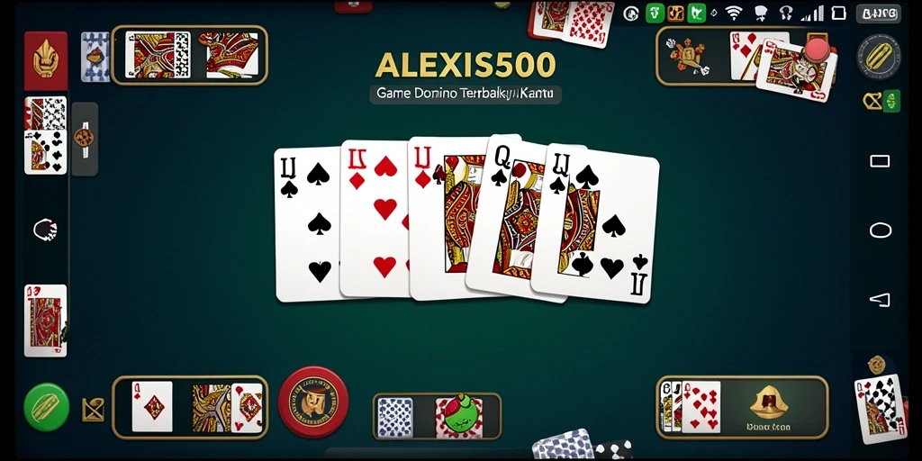 Tampilan gameplay domino yang seru dan interaktif di ALEXIS500.