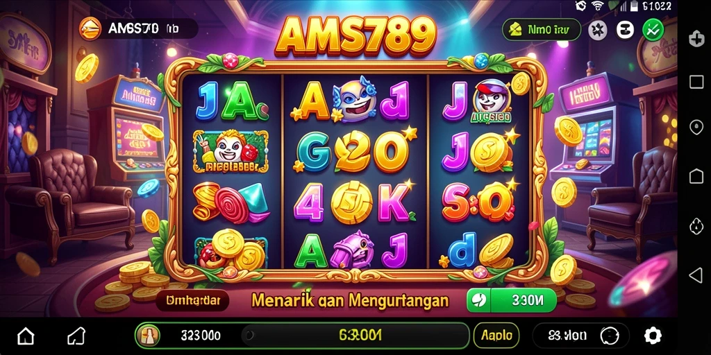 Tampilan gameplay slot yang menarik dan interaktif di AMS789.