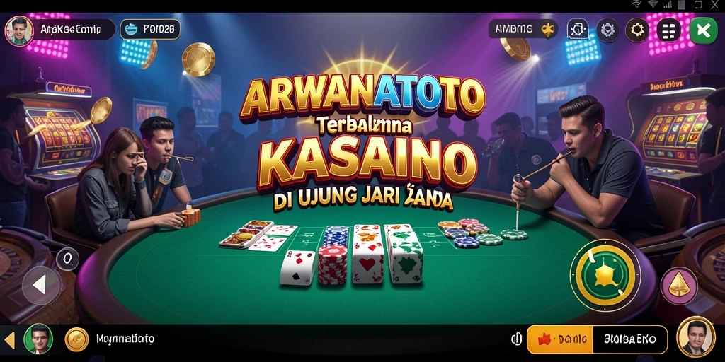 Tampilan grafis memukau dalam permainan Kasino ARWANATOTO.