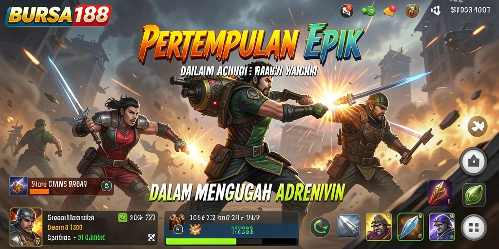 Tangkapan layar BURSA188 dengan aksi pertarungan yang mendebarkan.