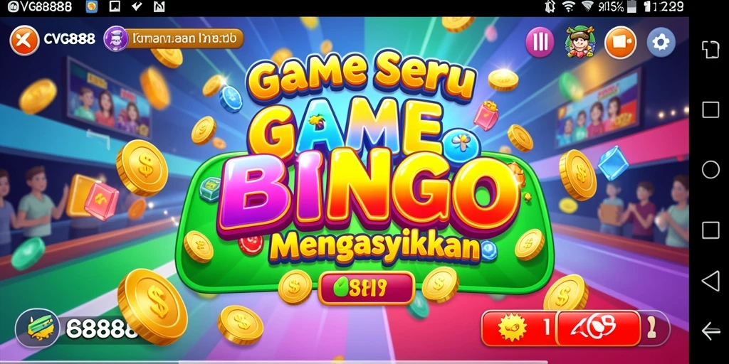 Tampilan gameplay seru dari CVG8888 yang menampilkan keseruan Bingo.
