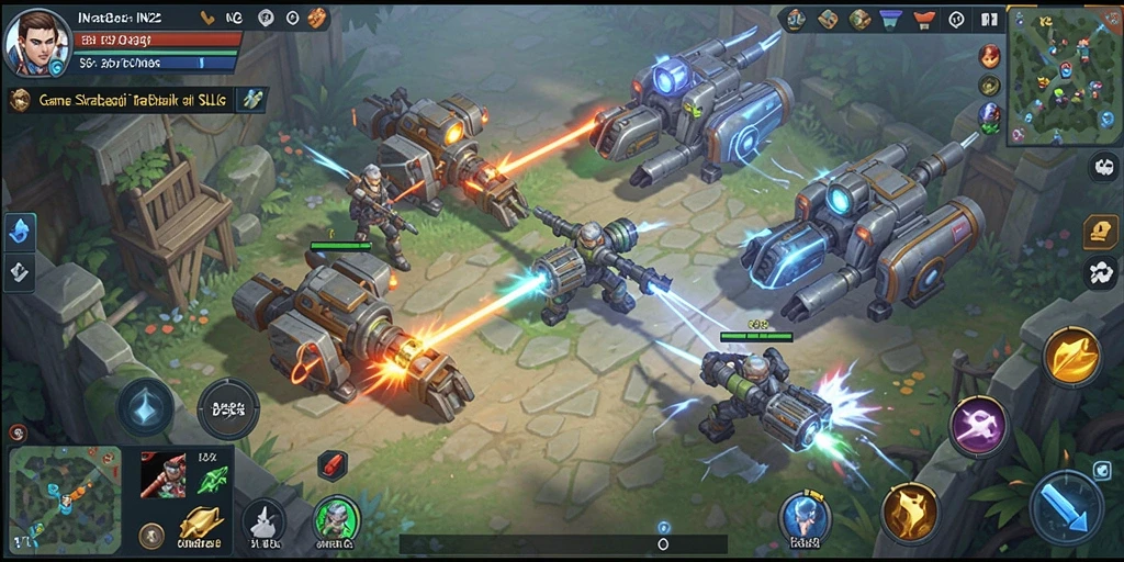 Tampilan gameplay IN22 menampilkan strategi yang mendalam dan pertempuran yang seru.