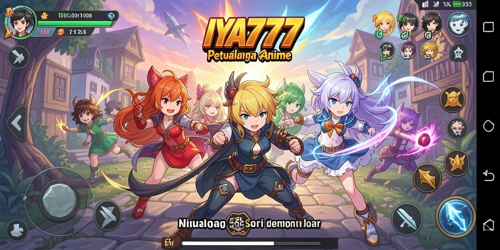 Tampilan menarik gameplay IYA777 dengan karakter Anime yang memikat.