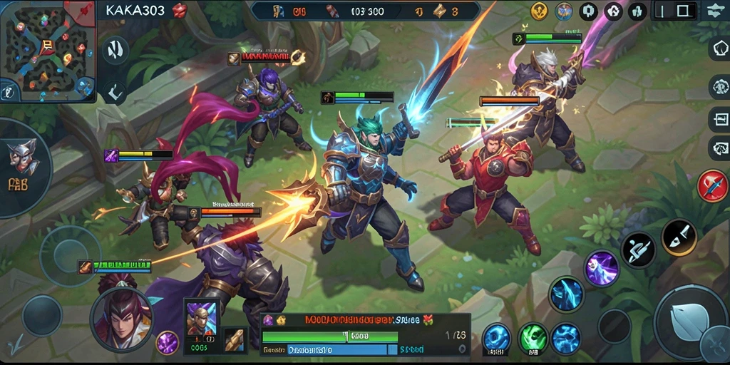 Tangkapan layar gameplay yang intens di KAKA303.
