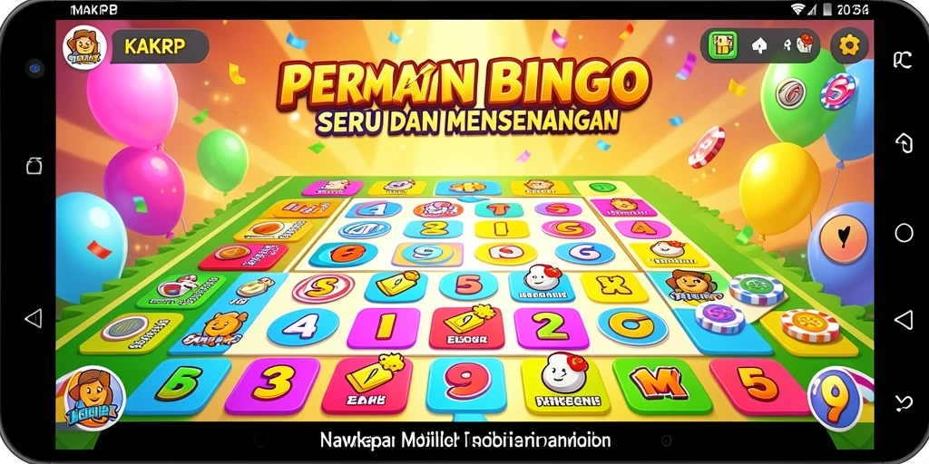 Screenshot gameplay KAKRP yang menampilkan suasana seru permainan Bingo.