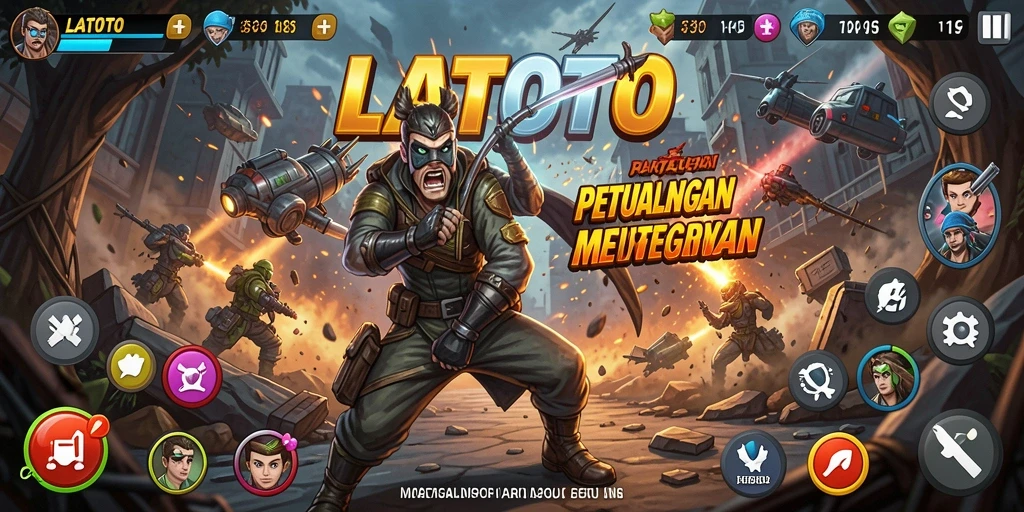 Tampilan gameplay LATOTO yang menegangkan dan penuh aksi.
