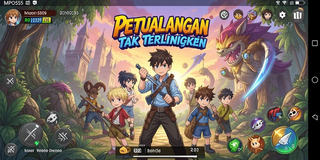 Tangkapan layar MPO555 menampilkan aksi seru dalam dunia anime.