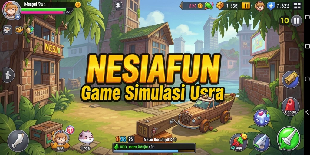 Tampilan utama gameplay NESIAFUN yang seru dan interaktif.