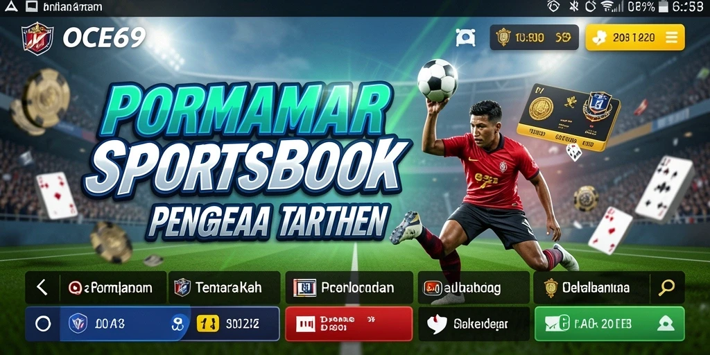 Tampilan gameplay yang menarik dari aplikasi OCE69 untuk Sportsbook.