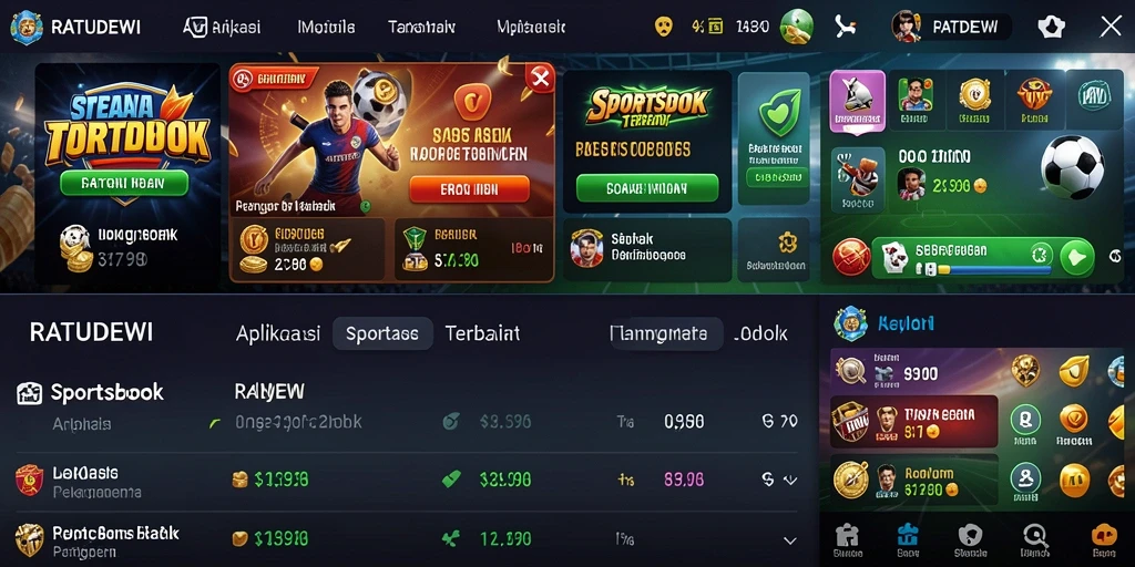 Tampilan gameplay Sportsbook yang menarik dengan fitur taruhan langsung.
