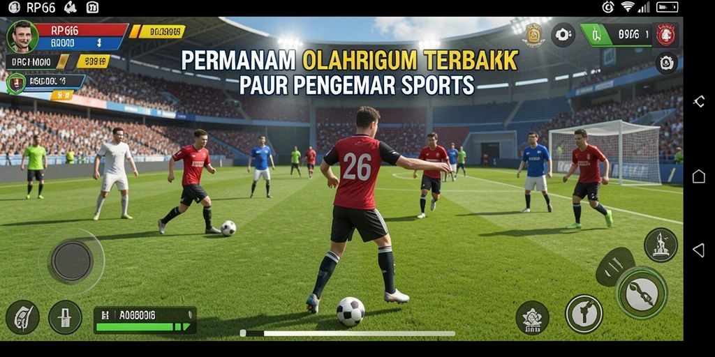 Screenshot utama dari gameplay <strong>RP66</strong> menampilkan aksi seru dalam olahraga.