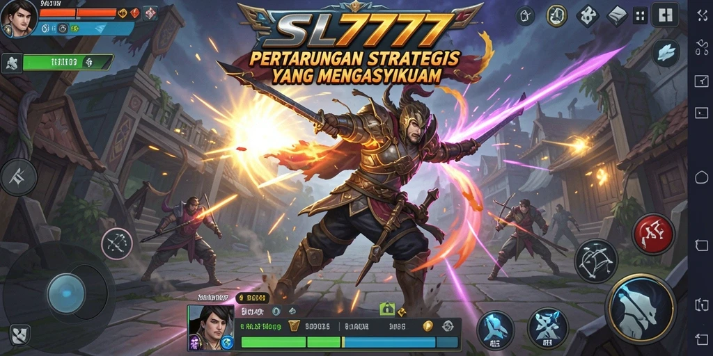 Tampilan gameplay menarik di SL777 dengan pertempuran strategi yang mendebarkan.