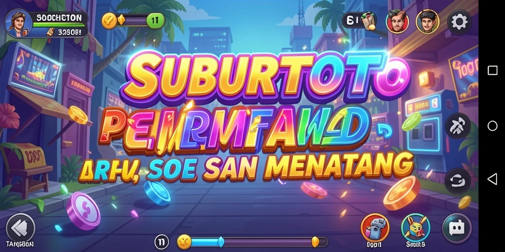 Screenshot gameplay SUBURTOTO yang menampilkan aksi seru dan grafis menarik.