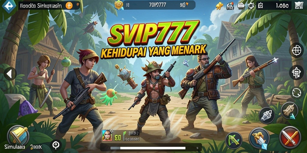 Tampilan gameplay menarik dari SVIP777 dengan fitur simulasi kehidupan.