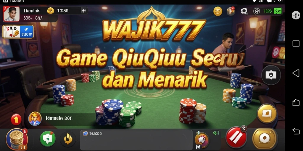 Tampilan gameplay seru dalam QiuQiu WAJIK777.